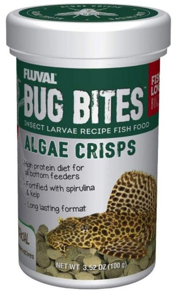 Fluval Bug Bites Algae Crisps (3.53 oz)