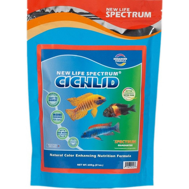 New Life Spectrum Cichlid Food Regular Sinking Pellets (600 g)