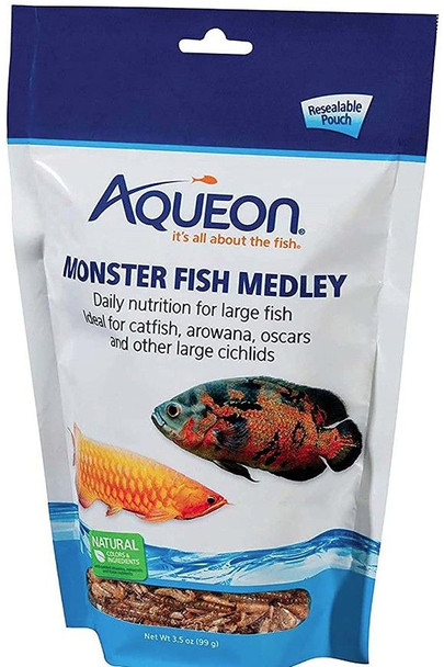 Aqueon Monster Medley Fish Food (3.5 oz)