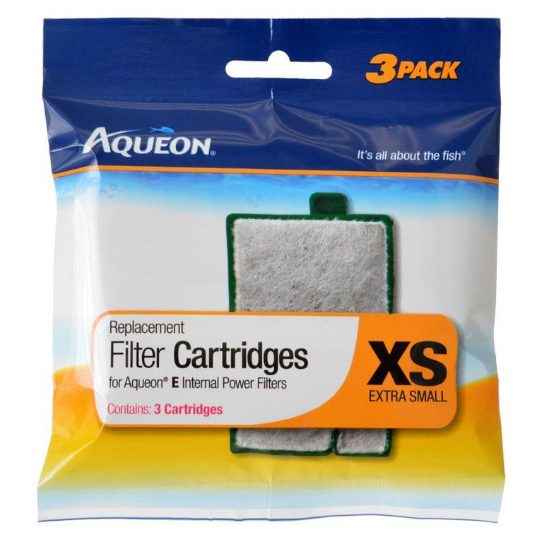 Aqueon Replacement Filter Cartridges for E Internal Power Filter - X-Small - 3 Count