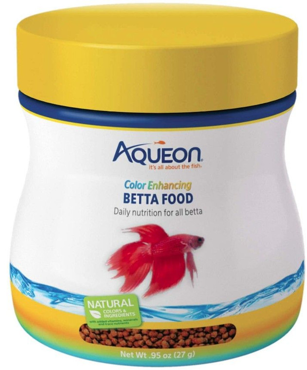 Aqueon Color Enhancing Betta Food (0.95 oz)