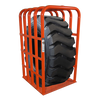 OTR tire inflation cage