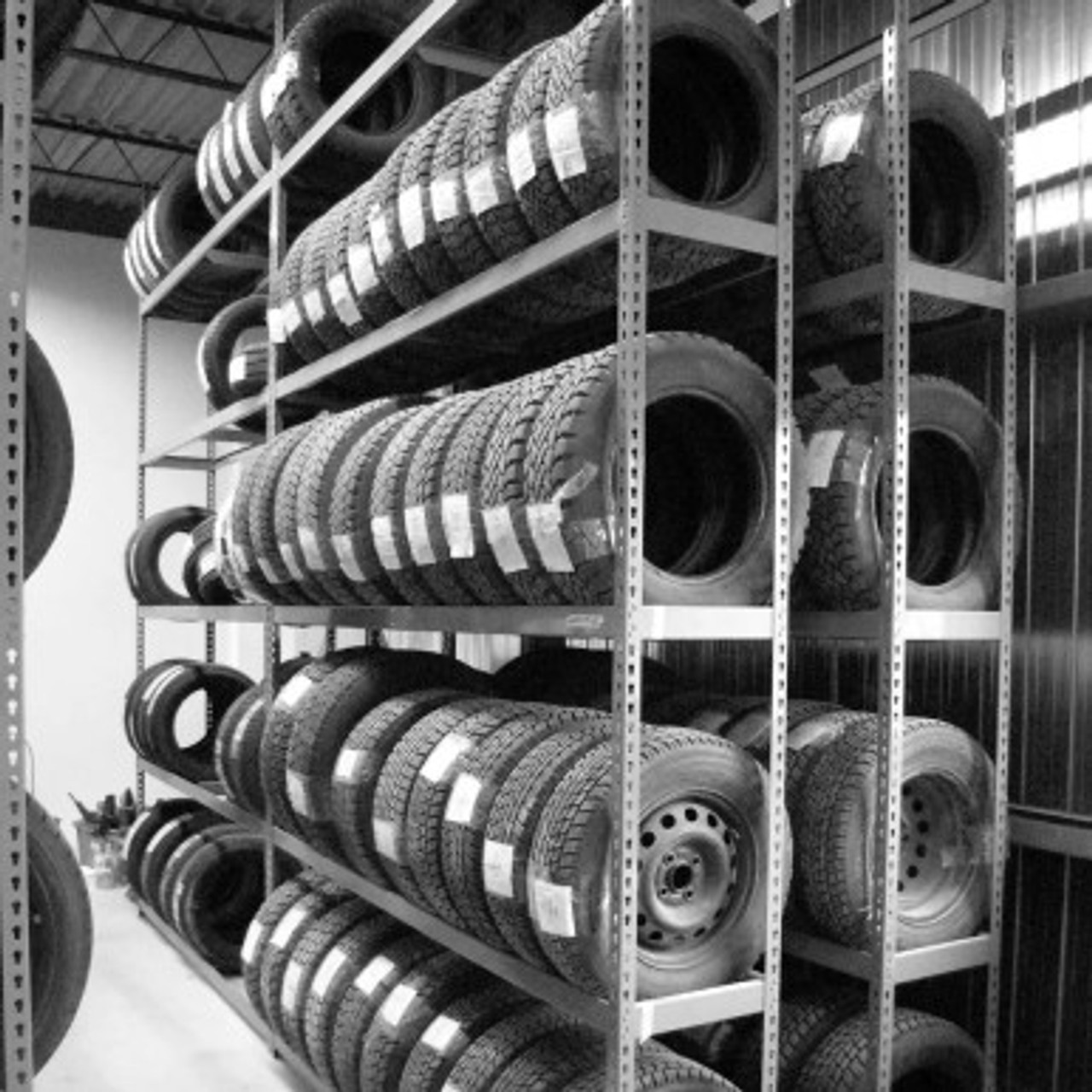 5-Tier tire shelving rack for passenger & light truck tires