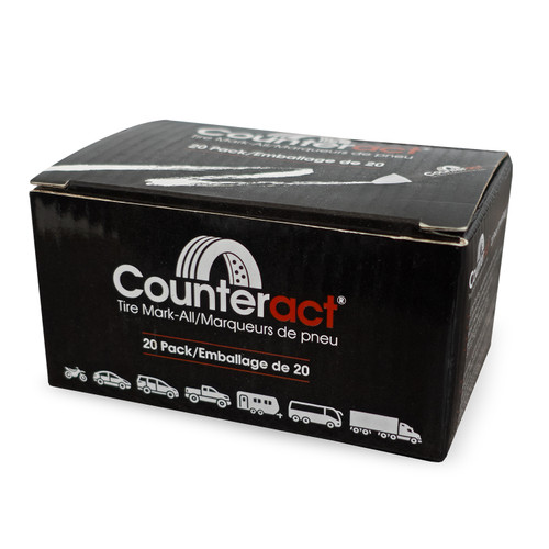 Counteract Mark-All Tire Crayon - White - 20 Pack TC20