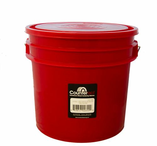 Counteract Wheel Centering Sleeves - Red - 22mm - Bucket of 1000 + Install Tool - Commercial Truck/Bus 11R22.5/11R24.5 WCS-D