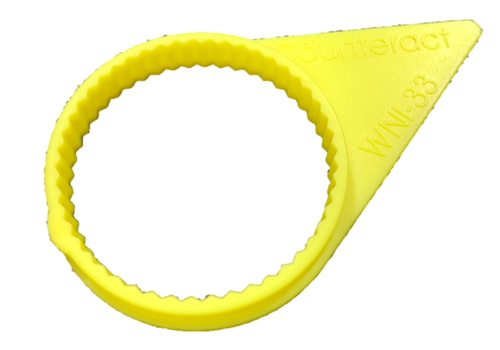 Counteract 33mm Counterpoints - Loose Wheel Nut Indicators - Hi-Viz Yellow WNI-33