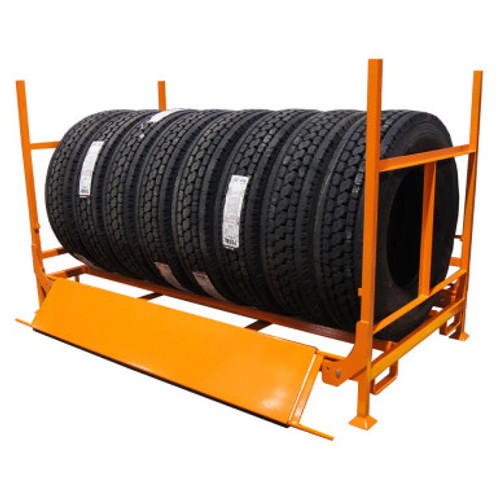 Heavy-Duty Truck Tire Folding Rack