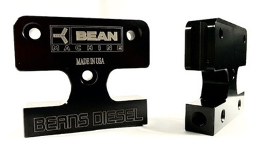 03-09 Cummins Factory Fuel Bowl Delete Block With Extra Return Ports And Water In Fuel Sensor & Port - Anodized Black