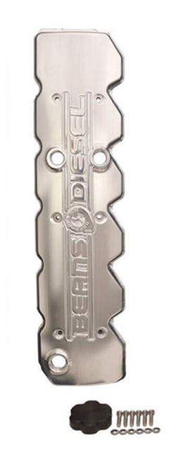 03-05 Cummins Billet ROUND Top Valve Cover W/dual CCV Outlets No Logo Or Bean Machine Billet Aluminum - Comes with Oil Cap Cover