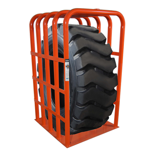 OTR tire inflation cage