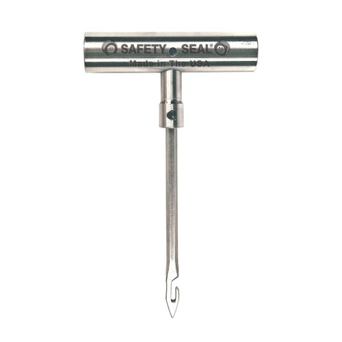 Safety Seal - T-handle, with side open needle for liquide patch