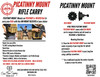 AIM Picatinny Mount for hands-free rifle carry | Cross Bar Company 