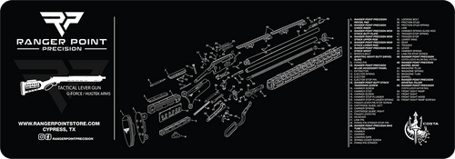 Hugtek Arms Gforce Arms gun rifle cleaning mat exploded drawing Hugtek Arms Gforce Arms gun rifle cleaning mat exploded drawing