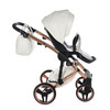 Junama Fluo Individual White Rose Gold Pram & Pushchair