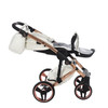 Junama Fluo Individual White Rose Gold Pram & Pushchair