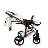 Junama S-Class White pram, pushchair and changing bag
