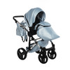 Junama S-Class White pram, pushchair and changing bag