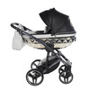 Junama Handcraft Glitter Black Pram & Pushchair