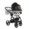 Junama Handcraft Glitter Black Pram & Pushchair
