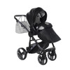 Junama Handcraft Glitter Black Pram & Pushchair