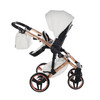 Junama Enzo White Rose Gold Pram & Pushchair