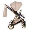 Junama Elegante Art Deco Beige 2‑in‑1 Pram Pushchair Travel System