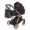 Junama Elegante Art Deco Black 2‑in‑1 Pram Pushchair Travel System