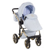 Enzo Blue Gold Pram Pushchair Travel System