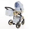 Enzo Blue Gold Pram Pushchair Travel System