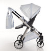 Junama Elegante Lamé Blue Pram Pushchair Travel System