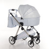 Junama Elegante Lamé Blue Pram Pushchair Travel System