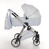 Junama Elegante Lamé Blue Pram Pushchair Travel System