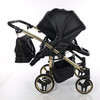 Junama Compact Duo Black Eco Pram Pushchair Travel System