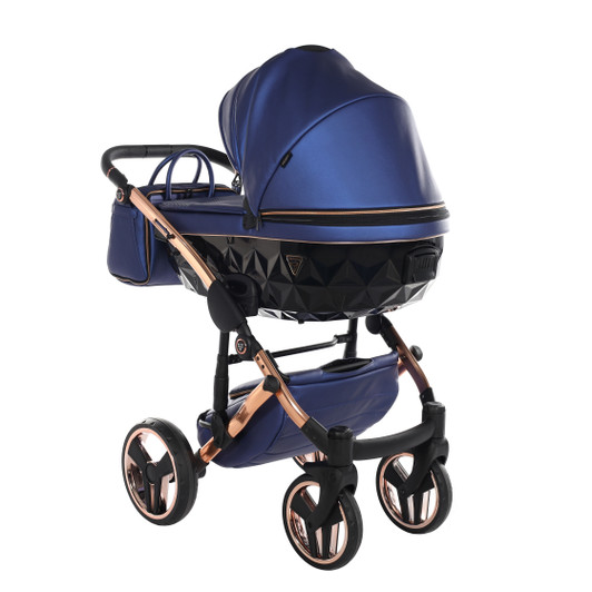Junama Fluo Line Navy 2‑in‑1 Pram Pushchair Travel System