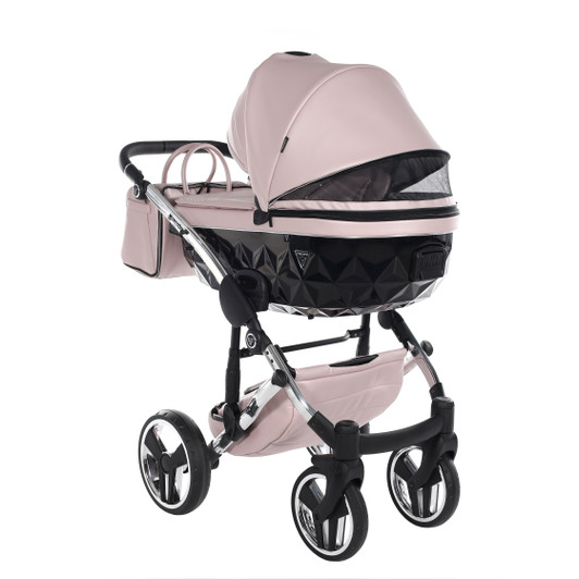 Junama Fluo Line Pink 2‑in‑1 Pram Pushchair Travel System