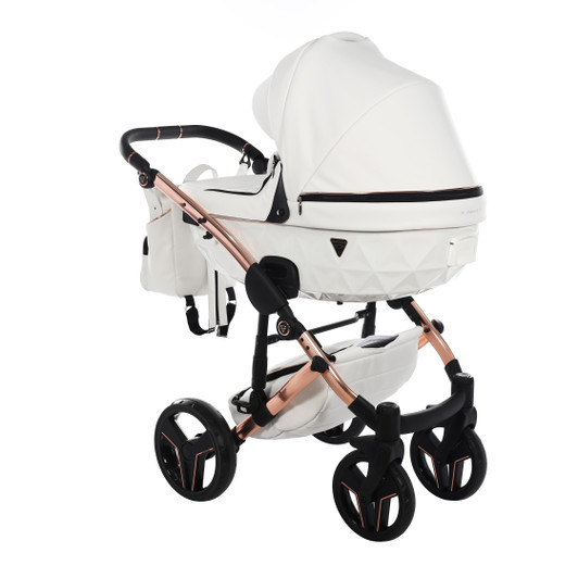 Junama S-Class White Pram, Carrycot