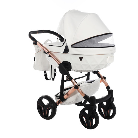 Junama S-Class White Pram, Carrycot