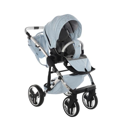 Junama Heart Blue 2‑in‑1 Pram Pushchair Travel System