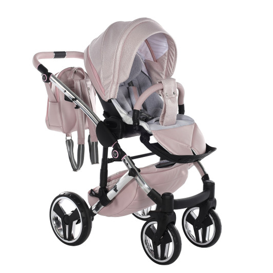 Junama Dolce Pink 2‑in‑1 Pram Pushchair Travel System