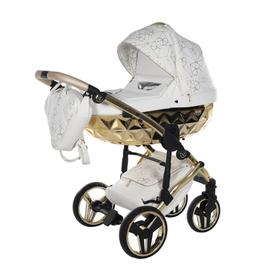 Junama Heart White Pram & Pushchair