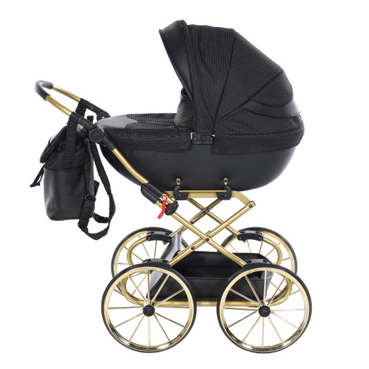 Junama  Black Gold Doll's Pram