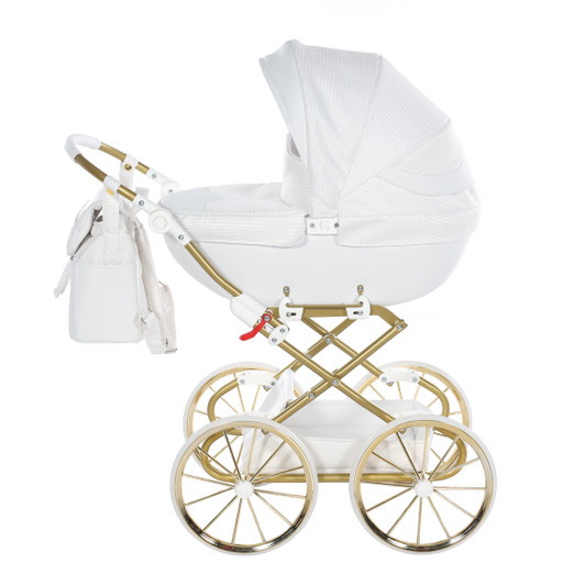 Junama Dolce White Gold Doll's Pram