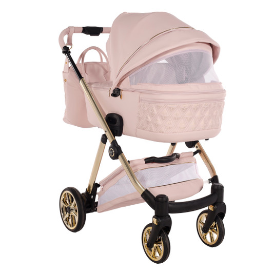 Junama Elegante Art Deco Pink 2‑in‑1 Pram Pushchair Travel System