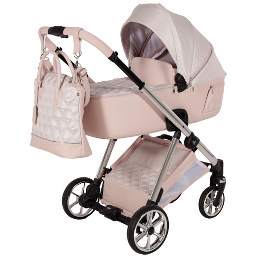 Junama Elegante Lamè Pink Pram Pushchair Travel System