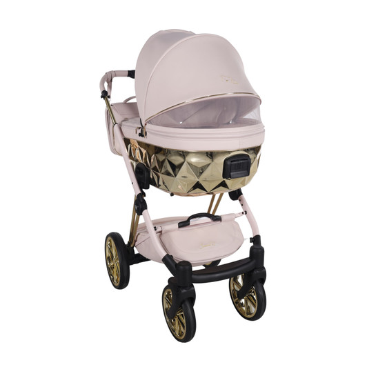 Junama Cubby Pink Gold Pram & Pushchair