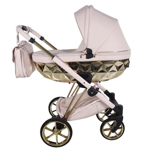 Junama Cubby Pink Gold Pram & Pushchair
