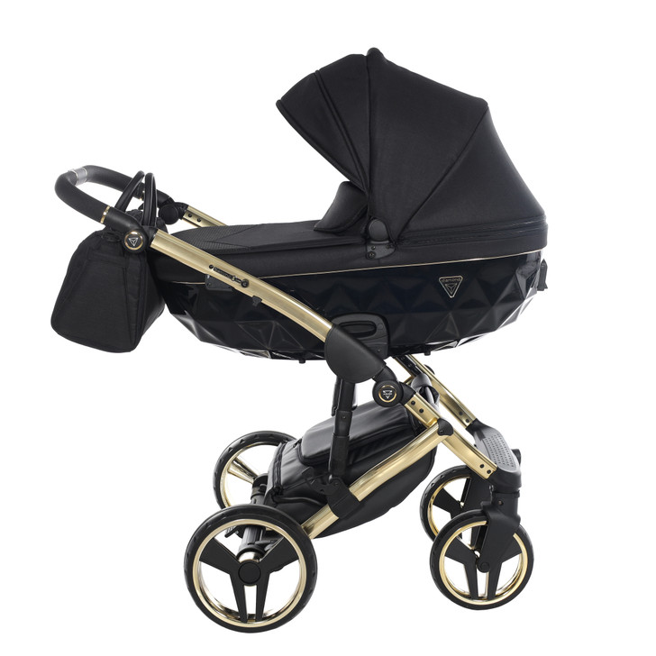 Junama Diamond S Line Black Gold Pram Pushchair Travel System