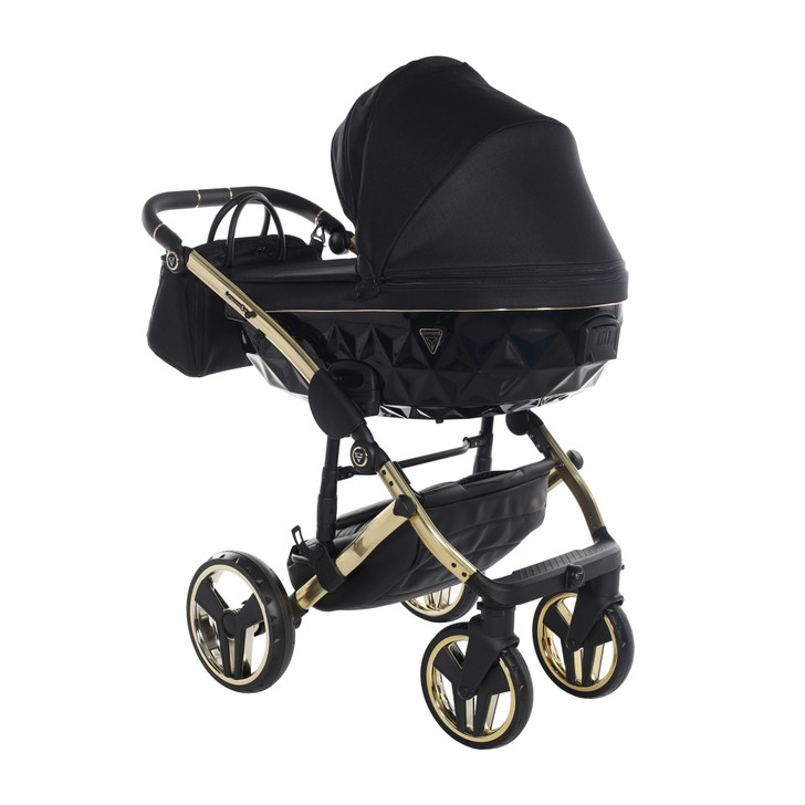 Junama Diamond S Line Black Gold Pram Pushchair Travel System