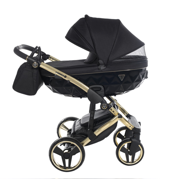 Junama Diamond S Line Black Gold Pram Pushchair Travel System