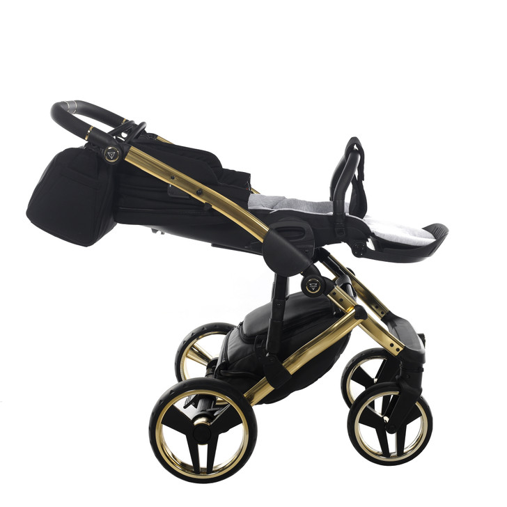 Junama Diamond S Line Black Gold Pram Pushchair Travel System
